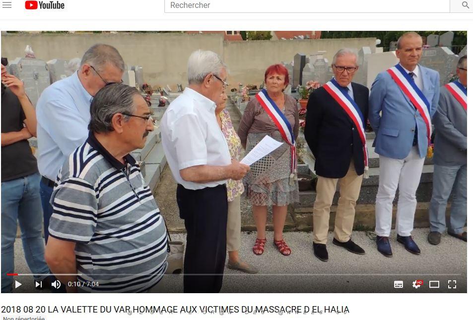 VIDEO 2018 08 20 LA VALETTE DU VAR - HOMMAGE AUX VICTIMES DU MASSACRE D EL HALIA.JPG